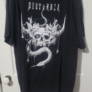 Disturbia Temptation Snakes Oversize T-Shirt Dress Roomy On 2x Body